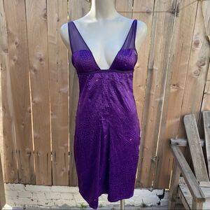 Victoria’s Secret Very Sexy purple night gown- slip size medium
